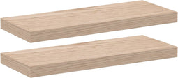 vidaXL - Wandschapppen - 2 - st - 60x23,5x4 - cm - bewerkt - hout