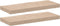 vidaXL - Wandschapppen - 2 - st - 60x23,5x4 - cm - bewerkt - hout