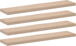 vidaXL - Wandschapppen - 4 - st - 110x23,5x4 - cm - bewerkt - hout