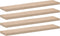 vidaXL - Wandschapppen - 4 - st - 110x23,5x4 - cm - bewerkt - hout