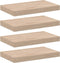 vidaXL - Wandschapppen - 4 - st - 40x23,5x4 - cm - bewerkt - hout