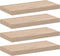 vidaXL - Wandschapppen - 4 - st - 50x23,5x4 - cm - bewerkt - hout