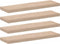 vidaXL - Wandschapppen - 4 - st - 80x23,5x4 - cm - bewerkt - hout