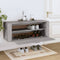 vidaXL - Wandschoenenkast - 100x35x38 - cm - bewerkt - hout - grijs - sonoma