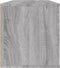 vidaXL - Wandschoenenkast - 100x35x38 - cm - bewerkt - hout - grijs - sonoma