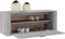 vidaXL - Wandschoenenkast - 100x35x38 - cm - bewerkt - hout - grijs - sonoma