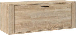 vidaXL - Wandschoenenkast - 100x35x38 - cm - bewerkt - hout - sonoma - eiken
