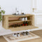 vidaXL - Wandschoenenkast - 100x35x38 - cm - bewerkt - hout - sonoma - eiken