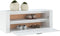 vidaXL - Wandschoenenkast - 100x35x38 - cm - bewerkt - hout - hoogglans - wit