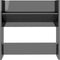 vidaXL - Wandschoenenkast - 60x18x60 - cm - bewerkt - hout - hoogglans - zwart