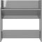 vidaXL - Wandschoenenkast - 60x18x60 - cm - bewerkt - hout - hoogglans - grijs