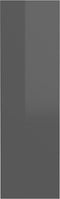 vidaXL - Wandschoenenkast - 60x18x60 - cm - bewerkt - hout - hoogglans - grijs