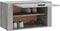 vidaXL - Wandschoenenkast - 70x35x38 - cm - bewerkt - hout - betongrijs