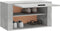 vidaXL - Wandschoenenkast - 70x35x38 - cm - bewerkt - hout - betongrijs