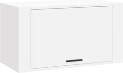 vidaXL - Wandschoenenkast - 70x35x38 - cm - bewerkt - hout - wit