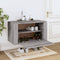 vidaXL - Wandschoenenkast - 70x35x38 - cm - bewerkt - hout - wit