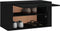 vidaXL - Wandschoenenkast - 70x35x38 - cm - bewerkt - hout - zwart