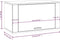 vidaXL - Wandschoenenkast - 70x35x38 - cm - massief - grenenhout - gerookt - eiken
