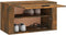 vidaXL - Wandschoenenkast - 70x35x38 - cm - massief - grenenhout - gerookt - eiken