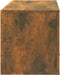 vidaXL - Wandschoenenkast - 70x35x38 - cm - massief - grenenhout - gerookt - eiken