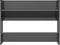 vidaXL - Wandschoenenkast - 80x18x60 - cm - bewerkt - hout - hoogglans - grijs
