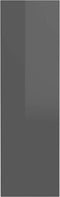 vidaXL - Wandschoenenkast - 80x18x60 - cm - bewerkt - hout - hoogglans - grijs