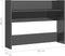 vidaXL - Wandschoenenkast - 80x18x60 - cm - bewerkt - hout - hoogglans - grijs