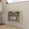 vidaXL - Wandschoenenkast - 80x18x60 - cm - bewerkt - hout - sonoma - eikenkleurig
