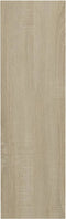 vidaXL - Wandschoenenkast - 80x18x60 - cm - bewerkt - hout - sonoma - eikenkleurig