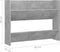vidaXL - Wandschoenenkast - 80x18x60 - cm - bewerkt - hout - betongrijs