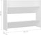 vidaXL - Wandschoenenkast - 80x18x60 - cm - bewerkt - hout - wit