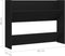 vidaXL - Wandschoenenkast - 80x18x60 - cm - bewerkt - hout - zwart