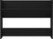 vidaXL - Wandschoenenkast - 80x18x60 - cm - bewerkt - hout - zwart