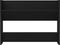 vidaXL - Wandschoenenkast - 80x18x60 - cm - bewerkt - hout - zwart