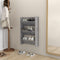 vidaXL - Wandschoenenkast - 80x18x90 - cm - bewerkt - hoogglans - zwart