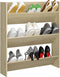 vidaXL - Wandschoenenkast - 80x18x90 - cm - bewerkt - hout - sonoma - eikenkleur