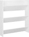 vidaXL - Wandschoenenkast - 80x18x90 - cm - bewerkt - hout - wit