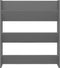 vidaXL - Wandschoenenkast - 80x18x90 - cm - bewerkt - hout - zwart
