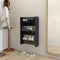 vidaXL - Wandschoenenkasten - 2 - st - 60x18x60 - cm - hout - hoogglans - grijs