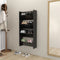 vidaXL - Wandschoenenkasten - 2 - st - 60x18x60 - cm - hout - hoogglans - zwart