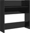 vidaXL - Wandschoenenkasten - 2 - st - 60x18x60 - cm - hout - hoogglans - zwart