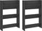 vidaXL - Wandschoenenkasten - 2 - st - 60x18x90 - cm - bewerkt - hout - grijs
