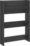 vidaXL - Wandschoenenkasten - 2 - st - 60x18x90 - cm - bewerkt - hout - grijs