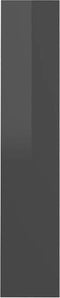vidaXL - Wandschoenenkasten - 2 - st - 60x18x90 - cm - hout - hoogglans - grijs