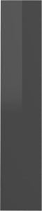 vidaXL - Wandschoenenkasten - 2 - st - 60x18x90 - cm - hout - hoogglans - grijs