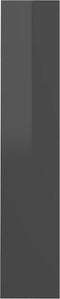 vidaXL - Wandschoenenkasten - 2 - st - 60x18x90 - cm - hout - hoogglans - grijs