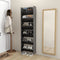vidaXL - Wandschoenenkasten - 2 - st - 60x18x90 - cm - hout - hoogglans - grijs
