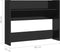 vidaXL - Wandschoenenkasten - 2 - st - 80x18x60 - cm - hout - hoogglans - zwart