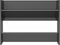vidaXL - Wandschoenenkasten - 2 - st - 80x18x60 - cm - hout - hoogglans - grijs