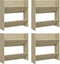 vidaXL - Wandschoenenkasten - 4 - st - 60x18x60 - cm - bewerkt - hout - sonoma - eiken